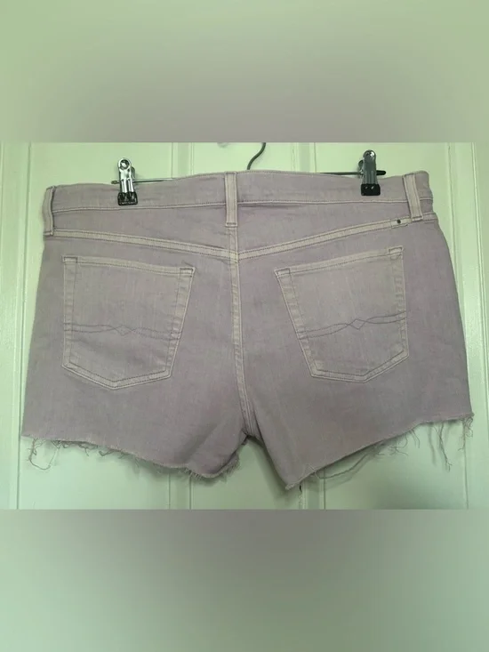 Lucky Brand The Cut Off Denim Shorts -Sz 14 -Lavender Purple - Picture 3 of 14